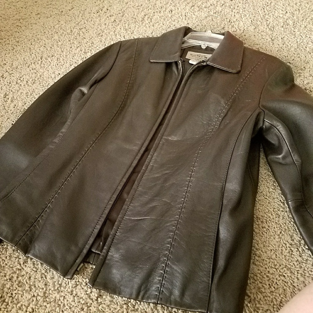 Leather jacket